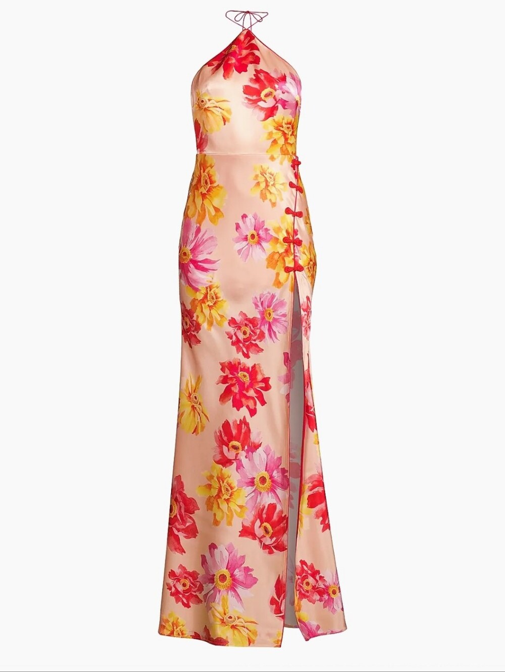 Sau Lee Tess Gown Floral Halter Mandarin Formal Party Guest Gala Prom Evening 4